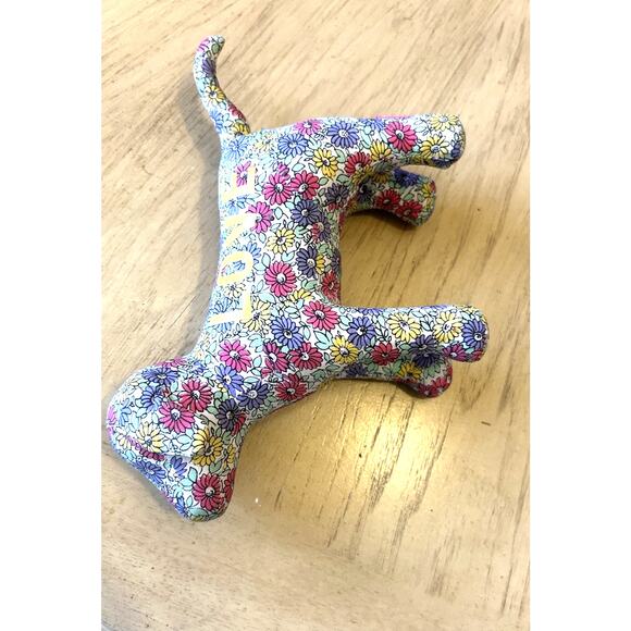 VTG Y2K Victorias Secret Dog Floral Flower LOVE Daisy Stuffed Animal Mini 2009 - Picture 6 of 12